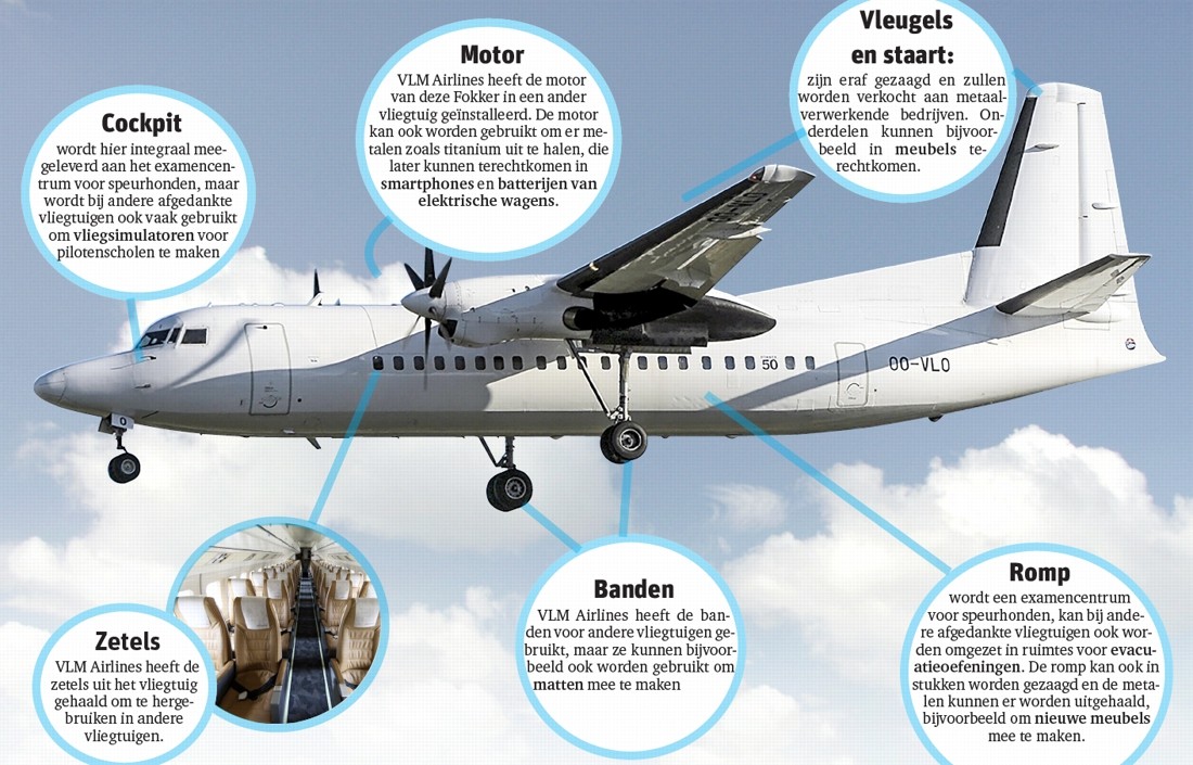 Zo de van een afgedankt VLM-vliegtuig een voor speurhonden | Gazet van Antwerpen Mobile