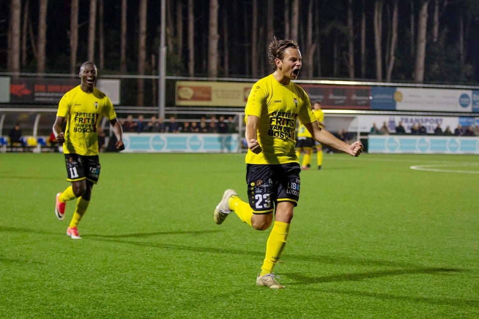 Maarten Goossens (Berchem Sport) maakte de gelijkmaker.