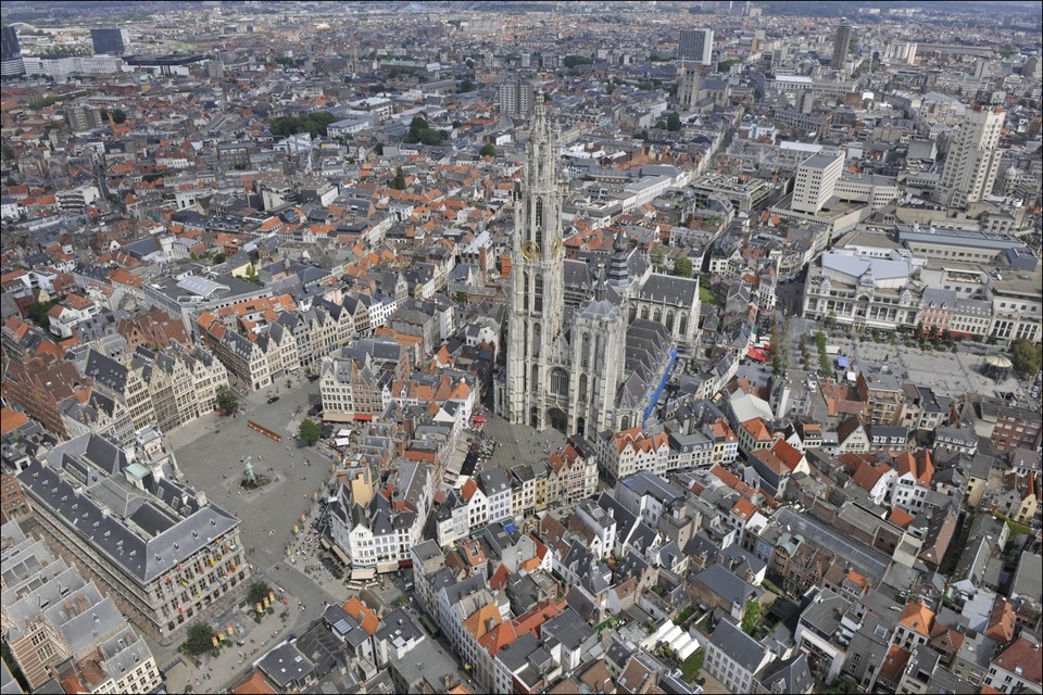 Antwerpen vanuit de lucht 