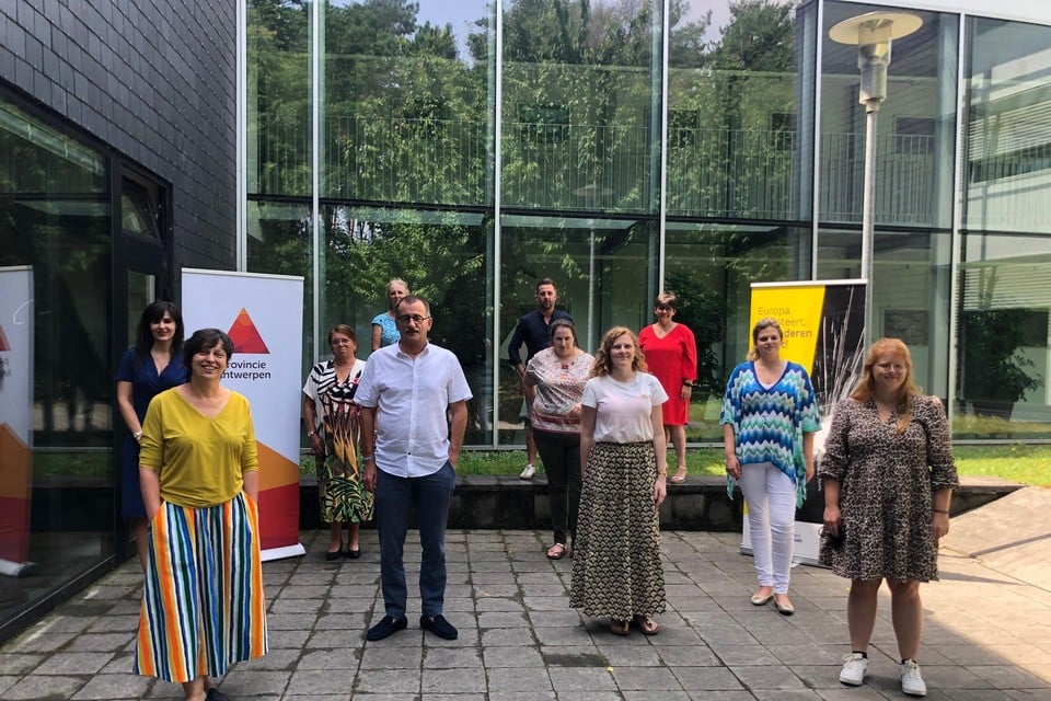 De projectverantwoordelijken vergaderden in Kamp C in Westerlo.