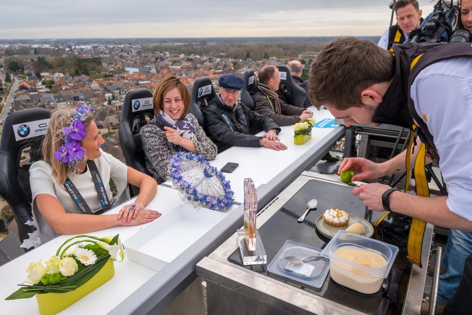 Dinner in the Sky vond in het verleden al plaats in Boom bij domein De Schorre.
