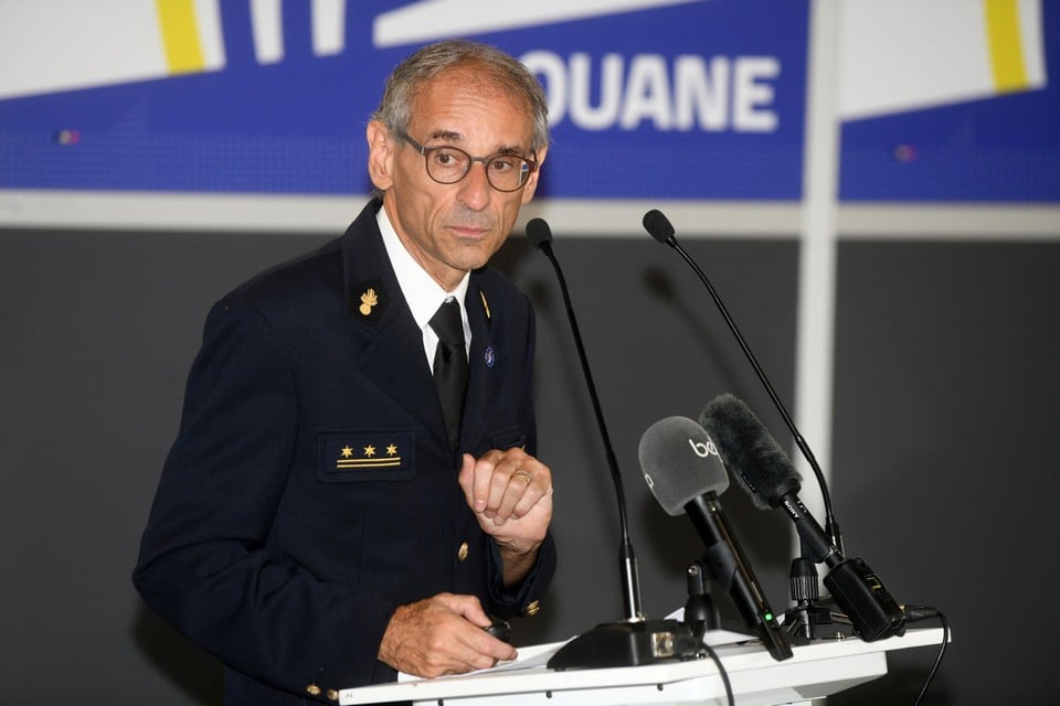 Kristian Vanderwaeren, administrateur-generaal van de douane. “De samenwerking tussen politie, douane en parket is een voorbeeld voor andere landen.”  