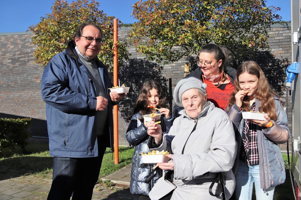 Julienne Hectors en haar familie.