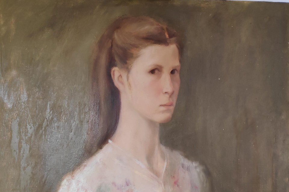 Een al wat ouder zelfportret van Suzanne Lauwereins.