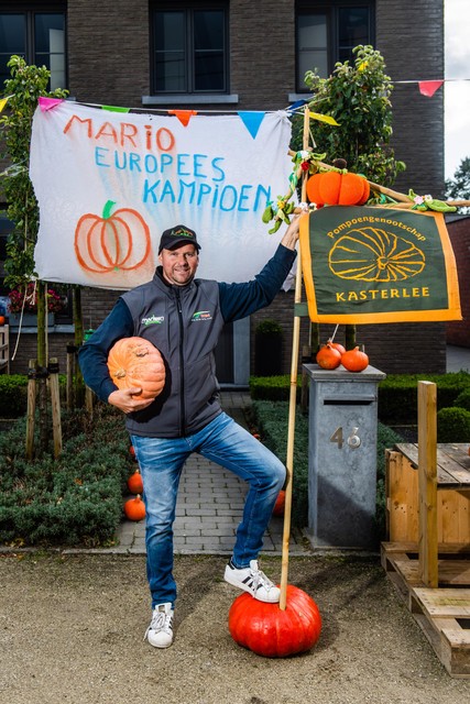 In 2019 werd Mario Vangeel zowel Belgisch als Europees kampioen met zijn pompoen.
