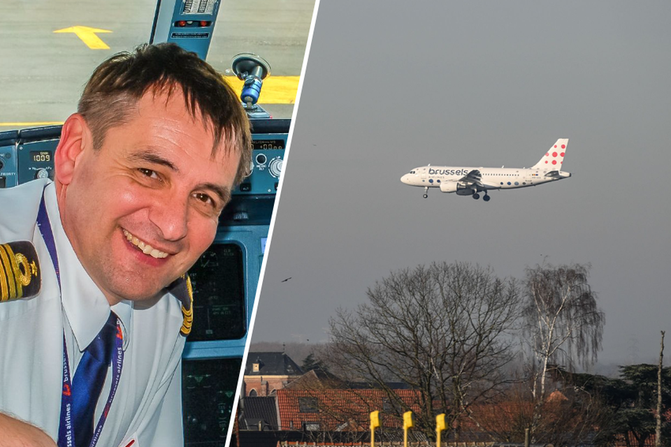 Piloot Philippe Coupez toen hij nog vloog voor Brussels Airlines: “Rust is zeer belangrijk voor een piloot”.