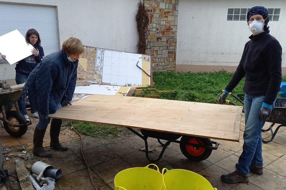 Vrijwilligers gaan om de twee weken aan de slag in Goffontaine.