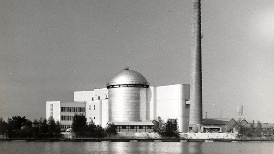 De historische BR3-reactor.  