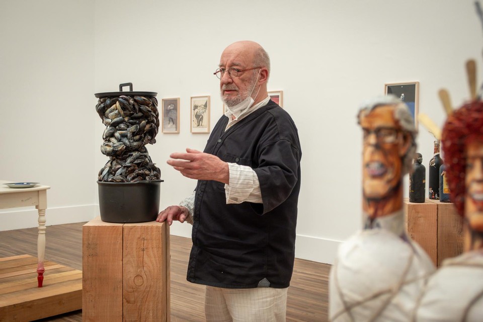 De tentoonstelling verrast met verschillende vrije creaties van GAL.