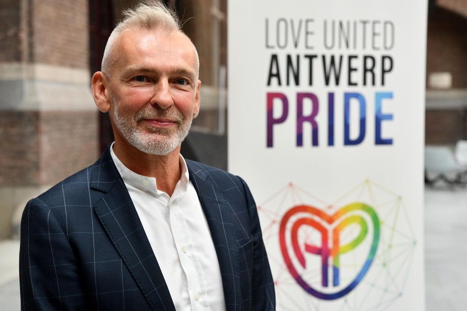 Voorzitter Bart Abeel van Antwerp Pride. 