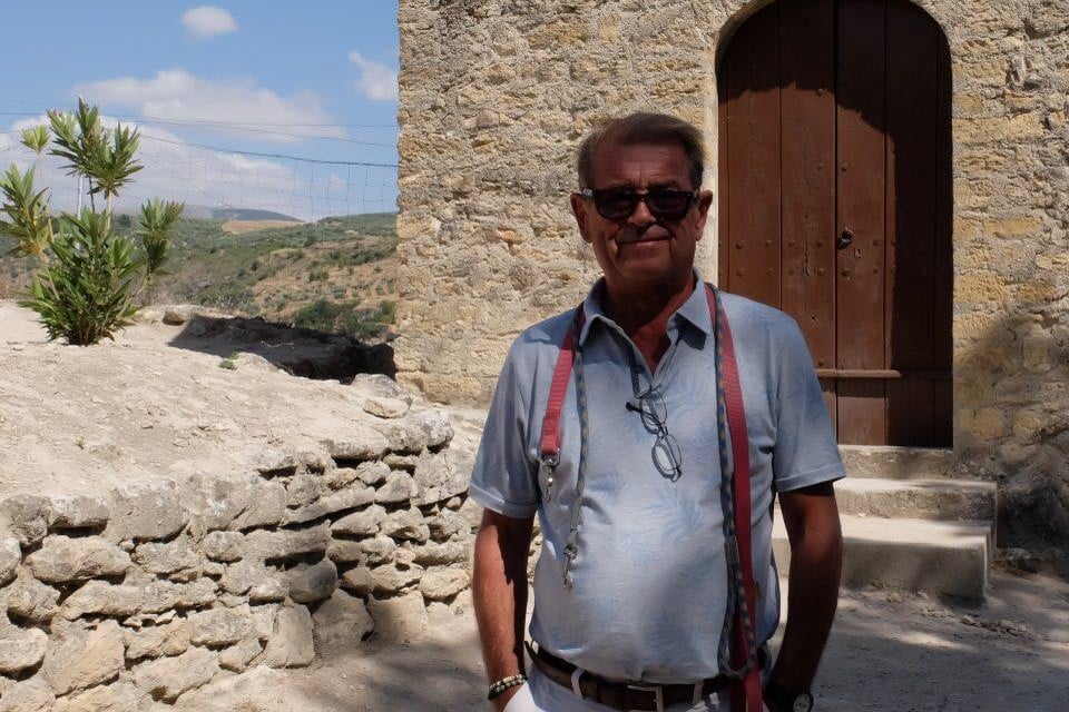 Fred Int Panis in Andalusië waar hij met zijn vrouw een groot deel van het jaar woonde.