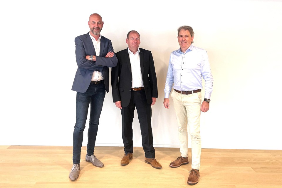 Joost Vandecruys van Taccx Partners, Michel Corthout van ACCM en Johan Peeters van Bofidi.