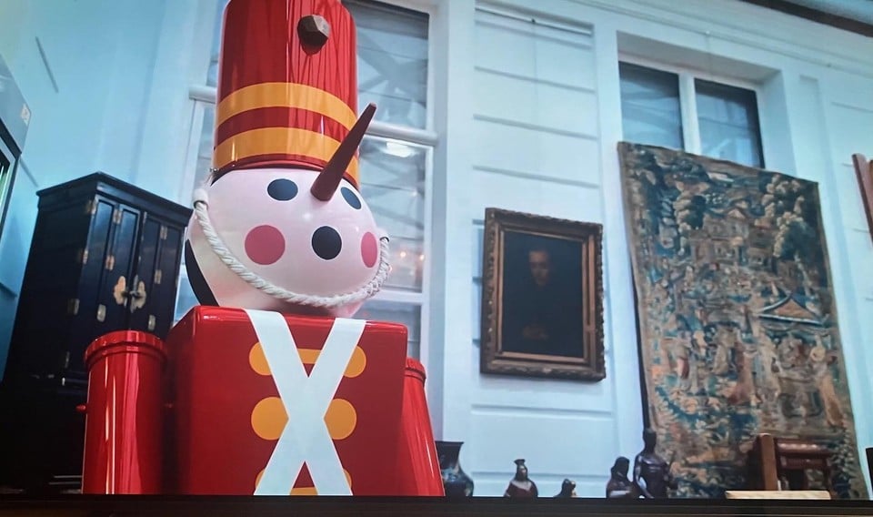 More than two meters tall, this tin soldier.