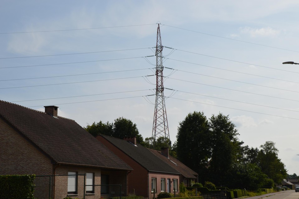 Hier kruist de lijn de Molenheide in Pulderbos.