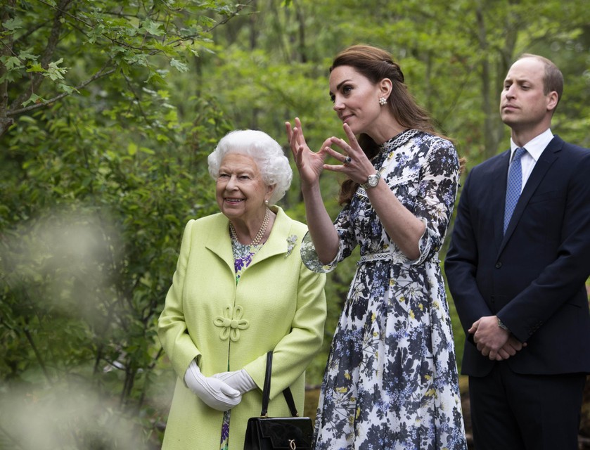 Met koningin Elizabeth in 2019