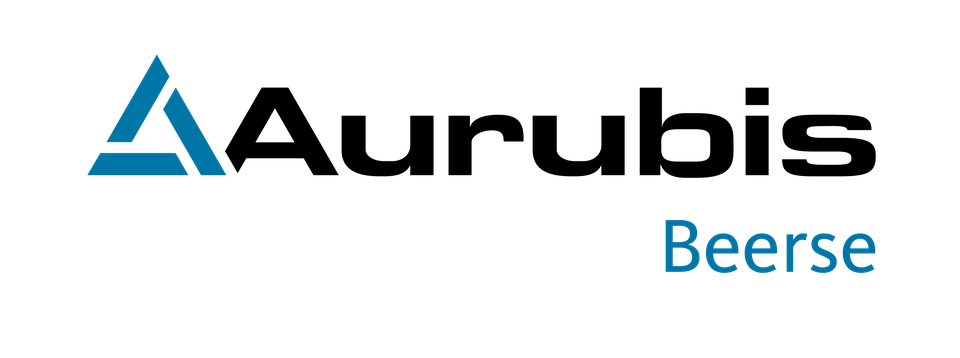 Het logo van Aurubis Beerse, het vroegere Metallo. 