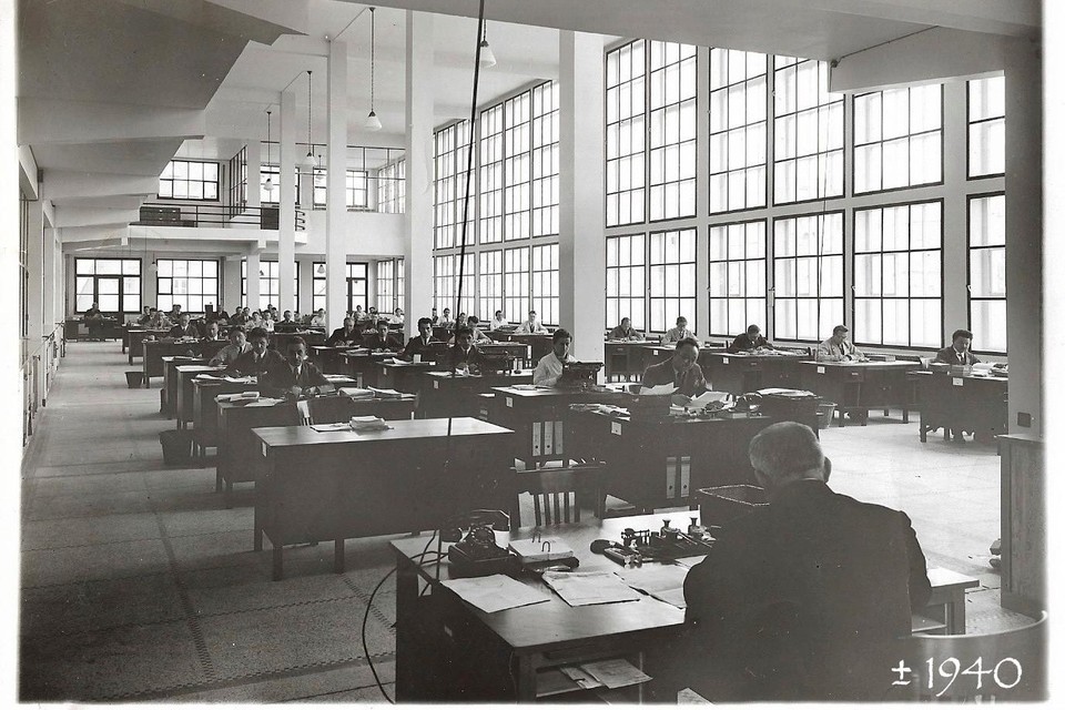 Het kantoorgebouw van Brepols in 1940.