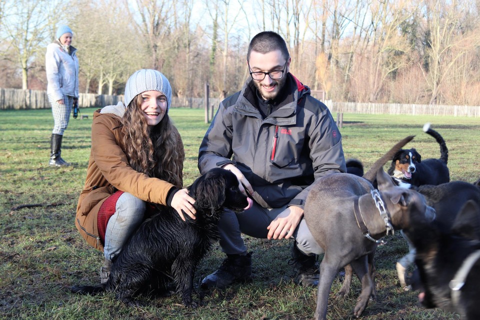 Valerie en Jarne met Mila.