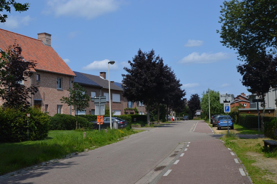 De Nierlenderstraat in Broechem. In de achtertuinen werden Vlaamse topvondsten uit de vroege Middeleeuwen gedaan.