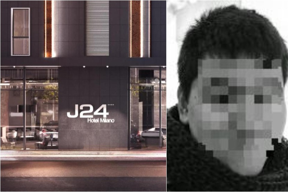 Kevin D. (rechts) werd opgepakt in hotel J24 in Milaan. 