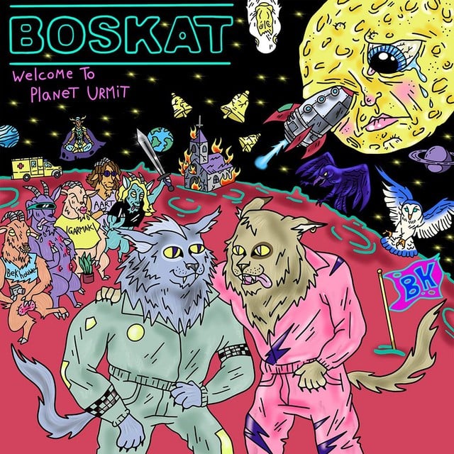 Het artwork op het album maakt deel uit van de look van Boskat.