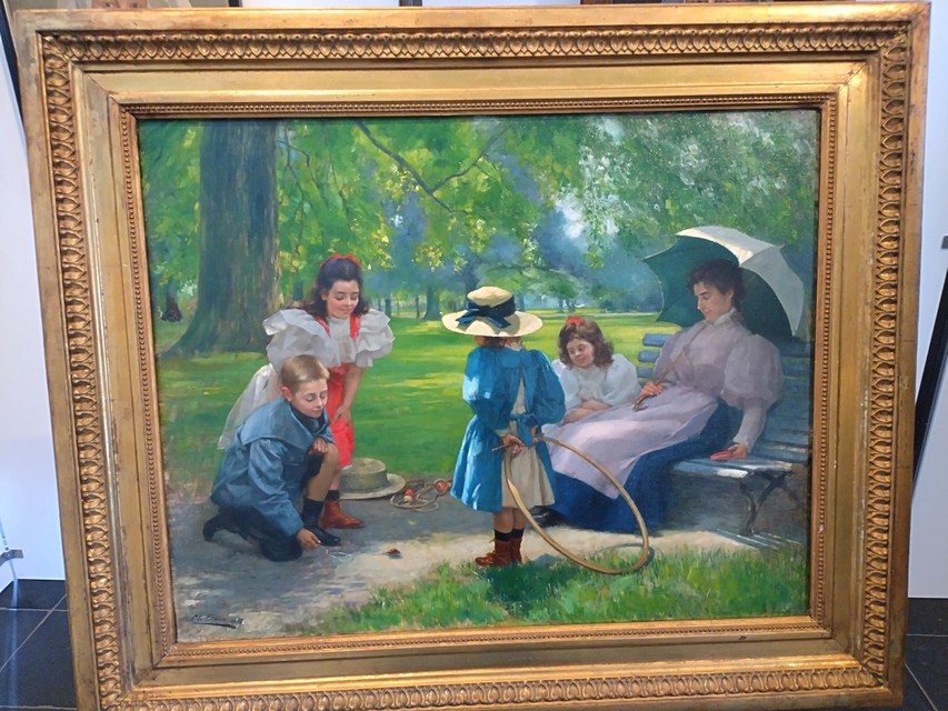 Het schilderij van Karel Boom dateert uit 1897.