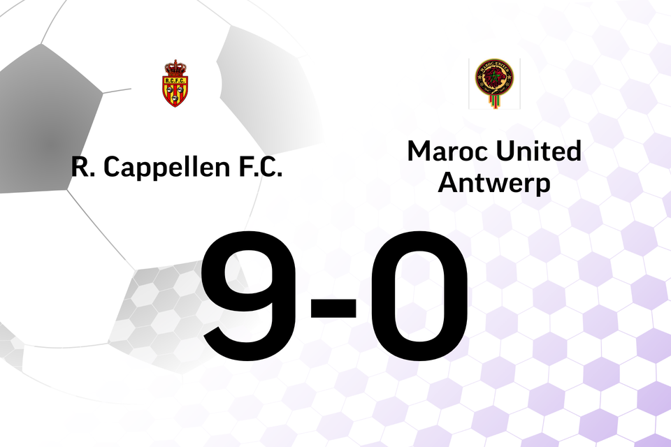 Cappellen B Maakt Veel Doelpunten Thuis Tegen Maroc United Antwerp B ...