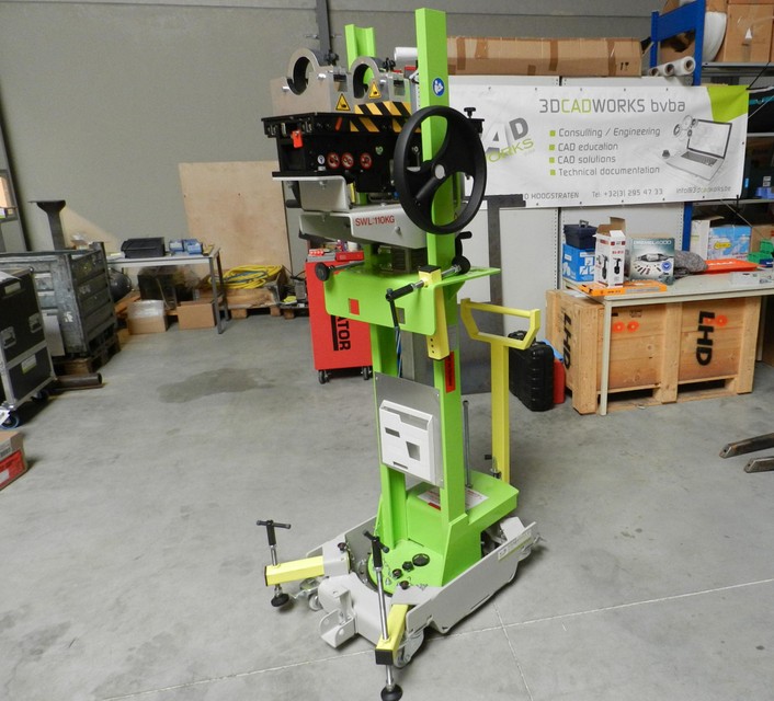 Een van de machines die 3D Cadwork in het eigen atelier heeft geassembleerd voor een klant.