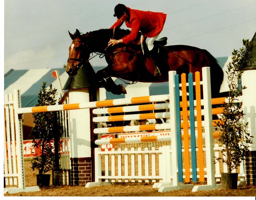 Ferdi Tyteca in volle actie als ruiter.