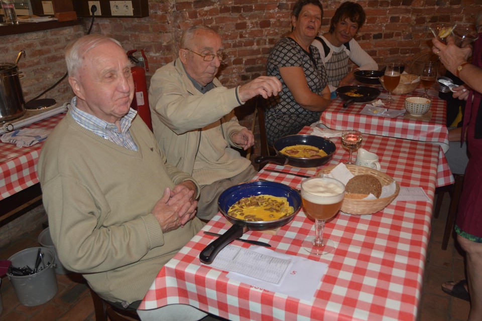 Opnieuw meulemaal in de windmolen, de gasten konden het zeker smaken.