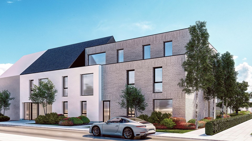 De voorgevel van Residentie Prinsen in het Prinsenpad.