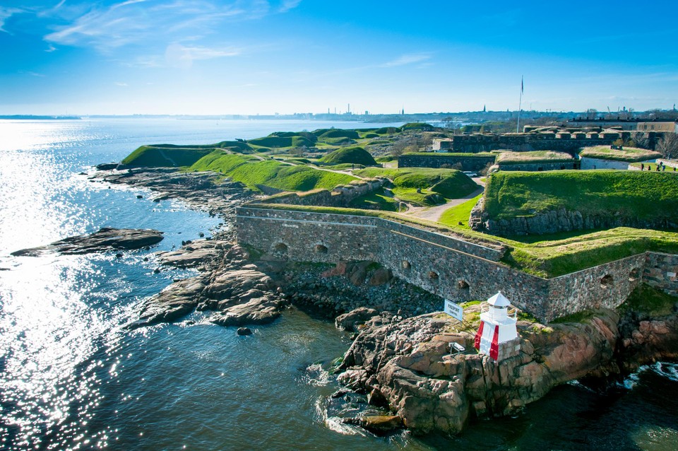 Suomenlinna, een vestiging op de eilanden voor hoofdstad Helsinki.