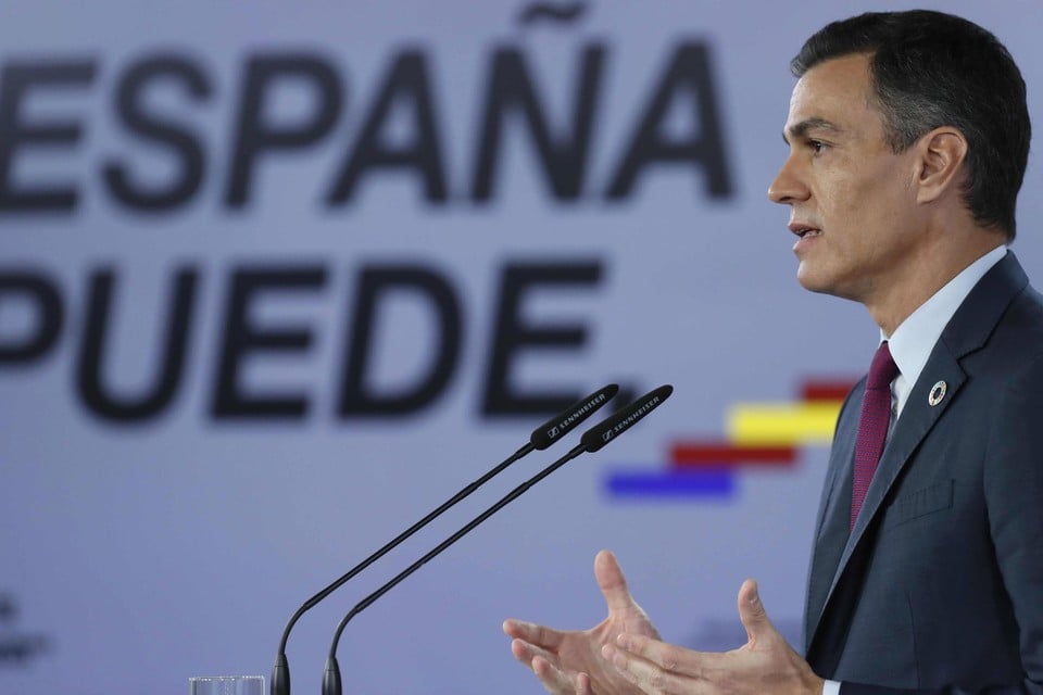 De Spaanse premier Pedro Sanchez.