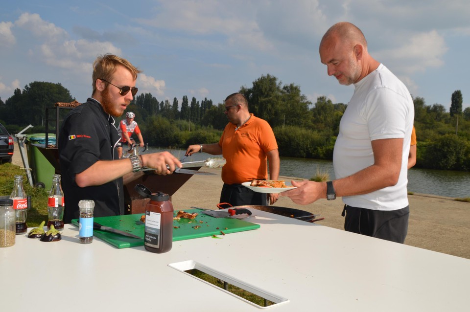 Ideaal barbecueweer tijdens de lustrumviering.