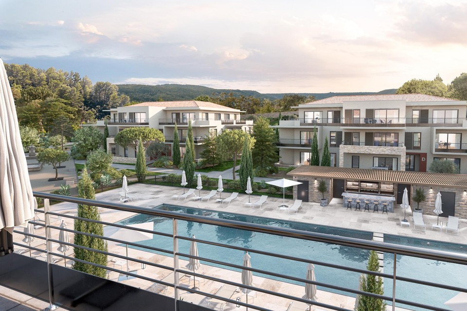 Het complex in de Zuid-Franse stad Vence waar de dokters een appartement zouden kopen. De appartementen bleken veel kleiner dan beloofd.