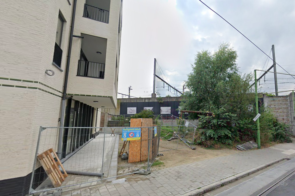 Het braakliggende stukje Guldenvliesstraat.