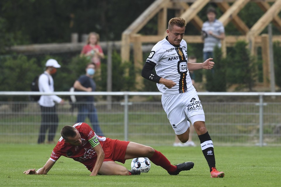 Niklo Dailly tijdens een vorige oefenmatch tegen Tempo Overijse.