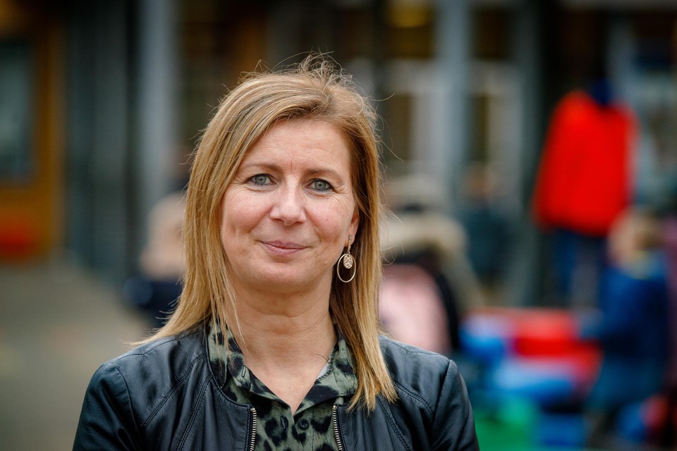 Directrice Wendy Heremans van de basisschool Lyceum in de Caputsteenstraat.