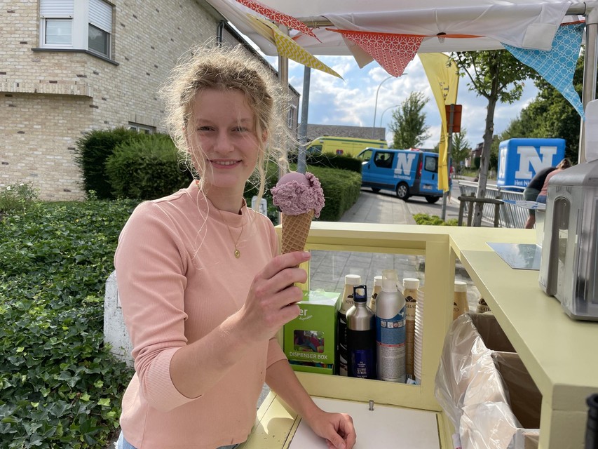 Mare Van Loo verkocht ijsjes aan de lopende band. “Overal waar ik stond langs het parcours hing er een positieve sfeer.”