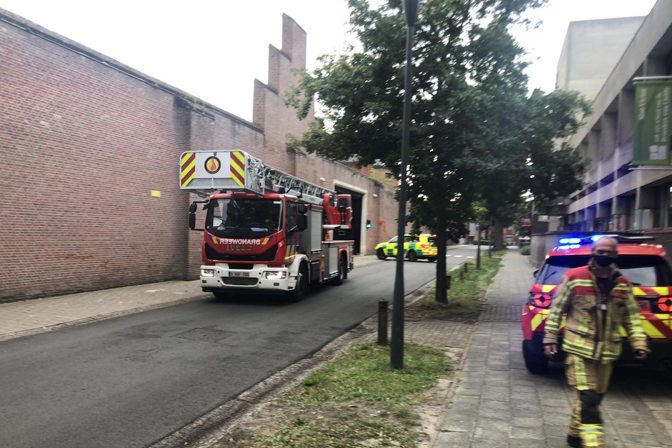 De brandweer rukte eind augustus 2020 uit naar de gevangenis in Turnhout. Een gedetineerde had daar zijn cel in brand gestoken.