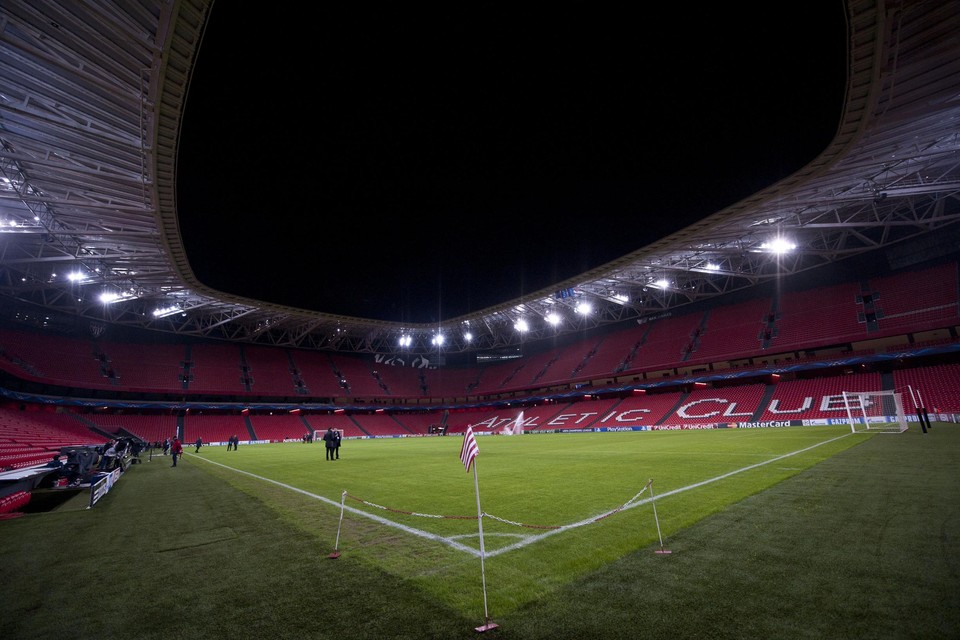 Het San Mames-stadion in Bilbao.