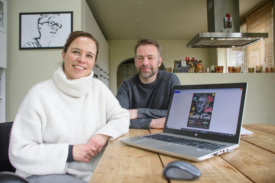 Anke en Kris, de ouders van Cis, hopen op honderd inschrijvingen.