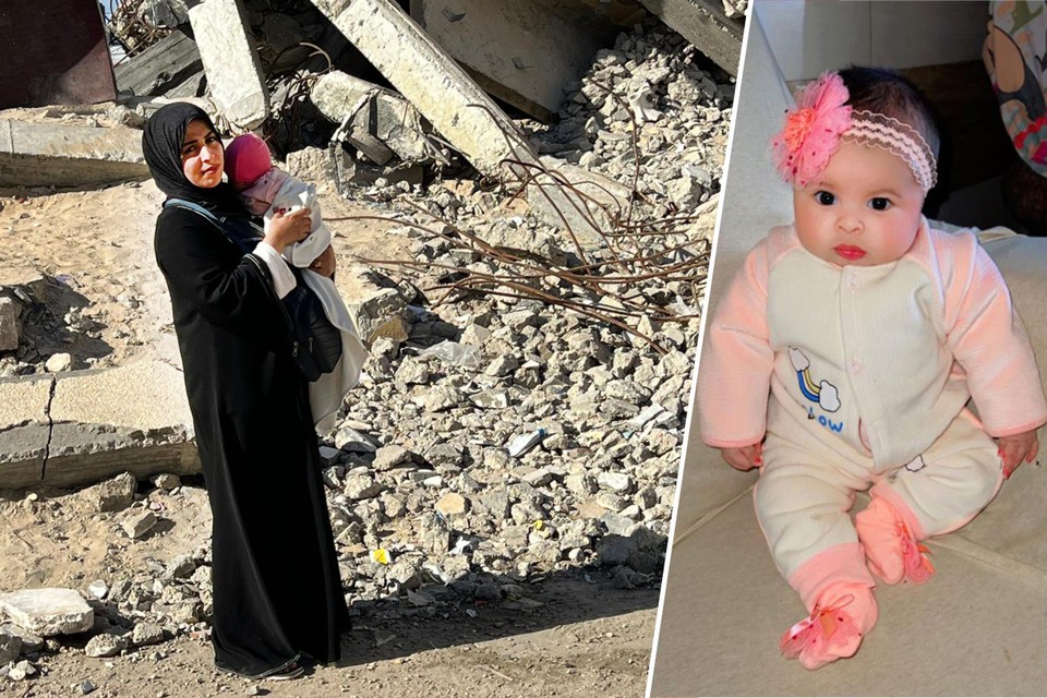 Yasmina en Huda, het dochtertje en de vrouw van Bilal uit Merksem, zitten nog altijd vast in Gaza.