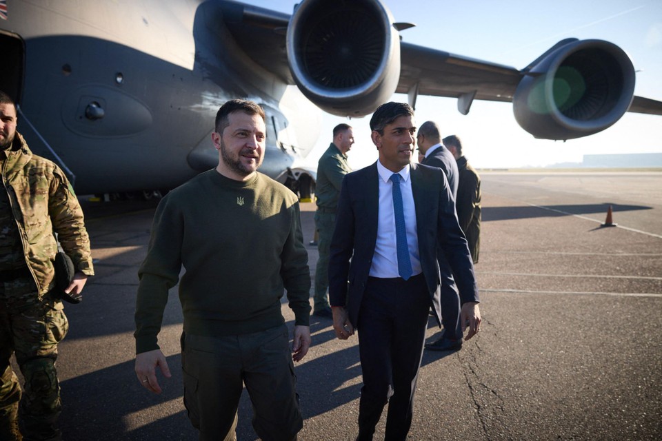 Zelensky vroeg Sunak woensdag nogmaals om gevechtsvliegtuigen