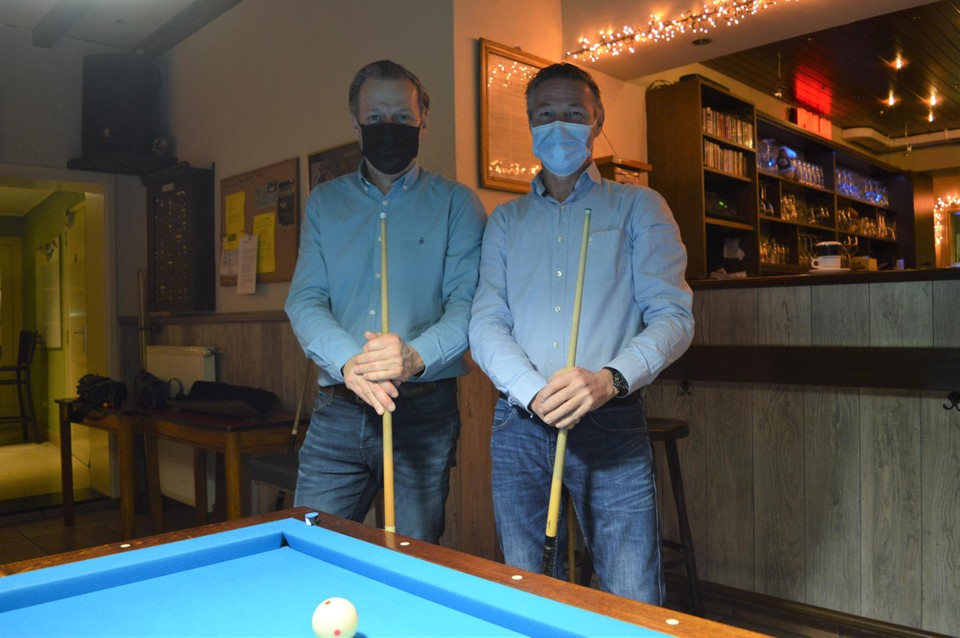 Peter Bervoets en Jo Van Staeyen, biljartvrienden uit De Vogelzang.