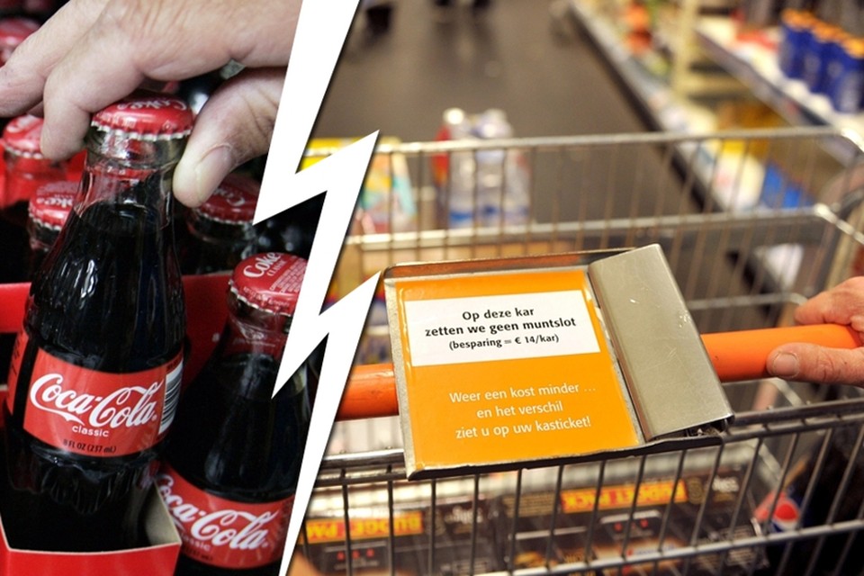 De oorlog tussen Colruyt en Coca-Cola wordt stilaan zichtbaar in de winkelrekken. 