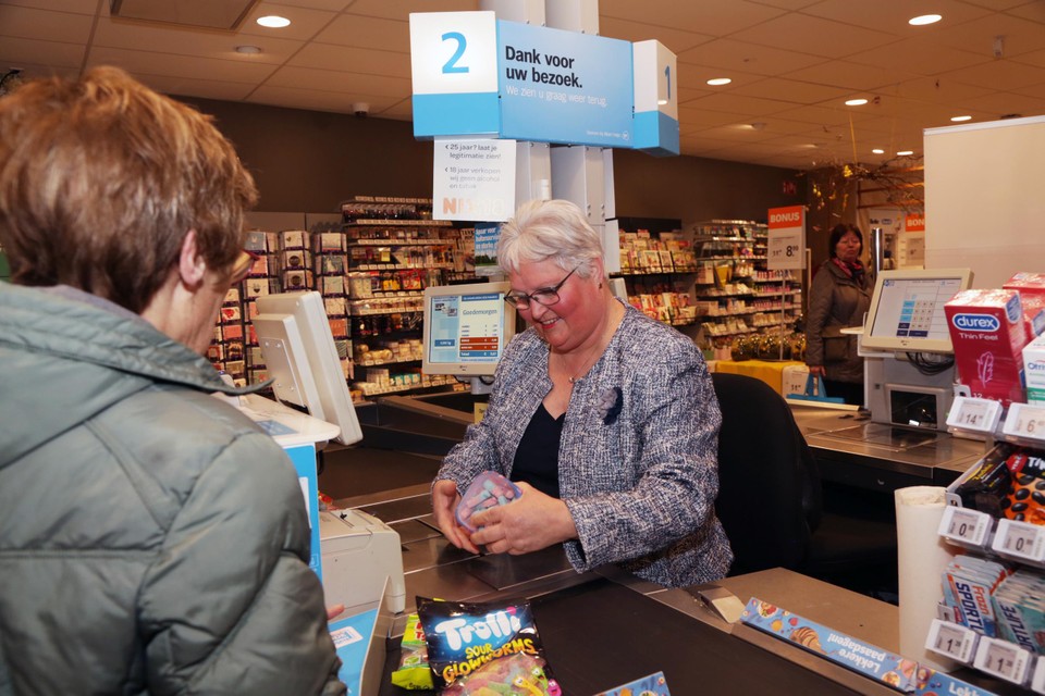 Maria was ook hoofd van de kassadienst.