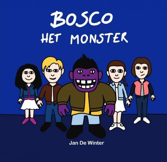 De cover van Bosco het monster, die geïnspireerd is op King Kong.