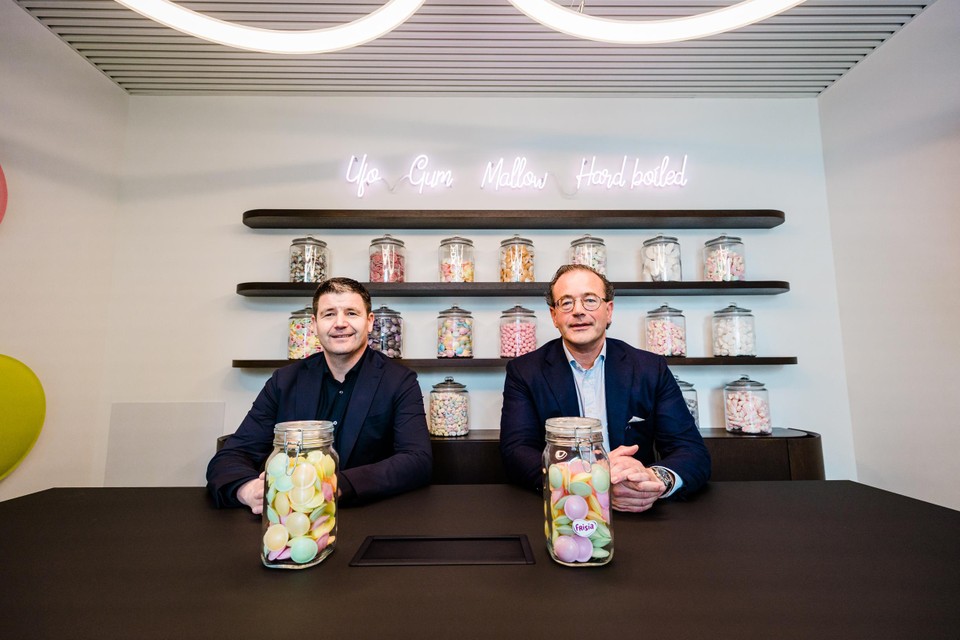 Directeur Ronald Luyckx en CEO Filip Vanherpe van Astra Sweets.