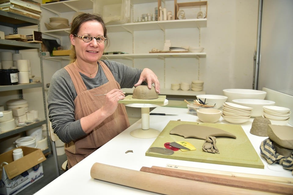 Katja Van Breedam runt Atelier-K! in Merksem.